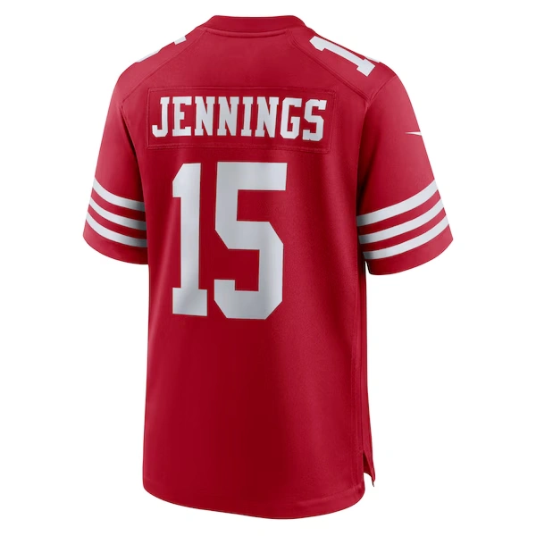 Men's Nike Jauan Jennings  Scarlet San Francisco 49ers  Game Jersey