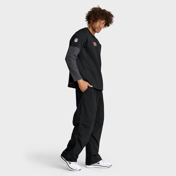 Men's Nike Black San Francisco 49ers Sideline Coach Therma-FIT Long Sleeve T-Shirt