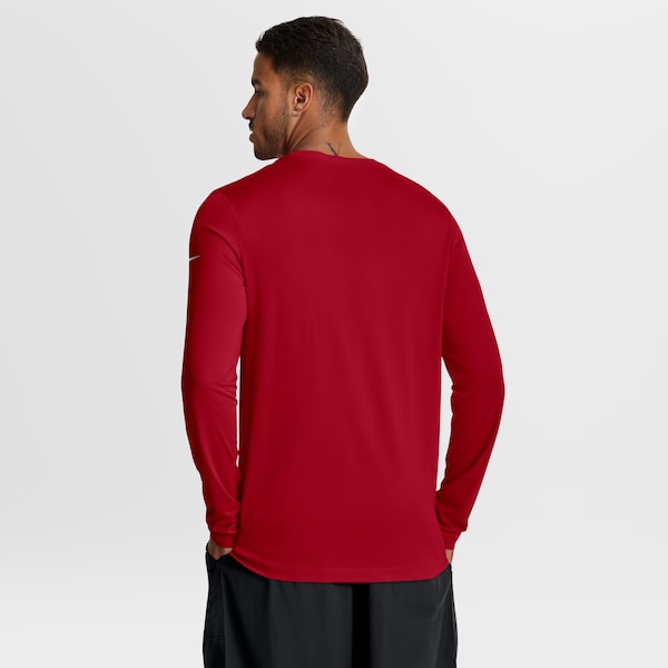 Men's Nike Scarlet San Francisco 49ers Primetime Legend Icon Performance Long Sleeve T-Shirt