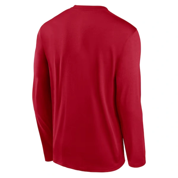 Men's Nike Scarlet San Francisco 49ers Primetime Legend Icon Performance Long Sleeve T-Shirt