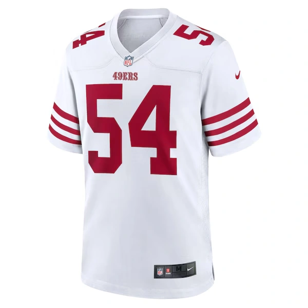 Men's Nike Fred Warner White San Francisco 49ers Player Game Jersey