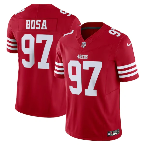 Men's Nike Nick Bosa Scarlet San Francisco 49ers Vapor F.U.S.E. Limited Jersey