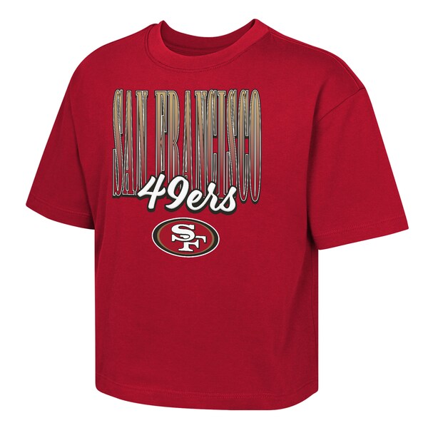 Girls Youth Outerstuff  Scarlet San Francisco 49ers Big City Boxy T-Shirt