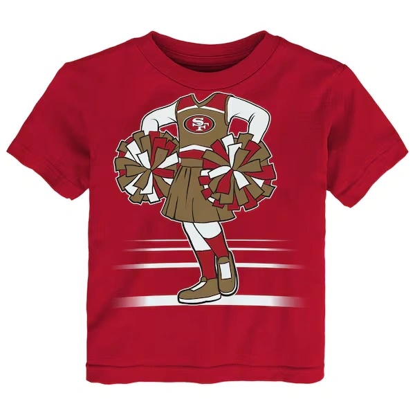Girls Toddler Outerstuff Scarlet San Francisco 49ers Game Fit T-Shirt