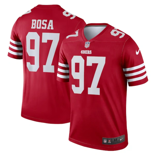 Men's Nike Nick Bosa Scarlet San Francisco 49ers Legend Player Performance Top