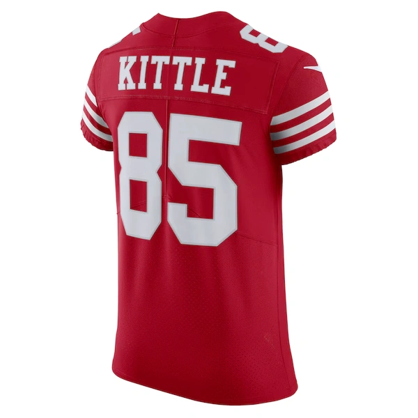 Men's Nike George Kittle Scarlet San Francisco 49ers Vapor Elite Jersey