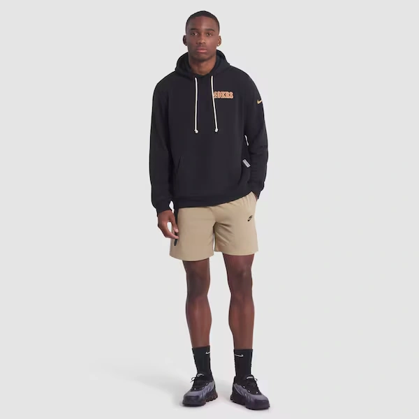 Men's Nike Black San Francisco 49ers 2025 Rivalries Collection Standard Issue Sideline Dri-FIT Hoodie