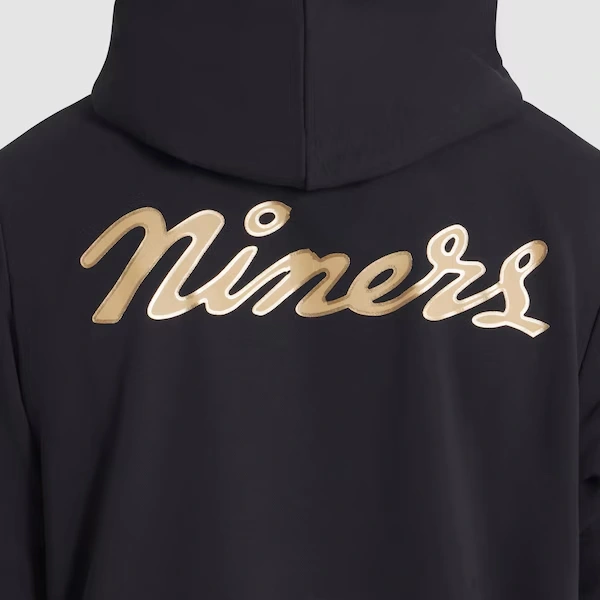 Men's Nike Black San Francisco 49ers 2025 Rivalries Collection Standard Issue Sideline Dri-FIT Hoodie