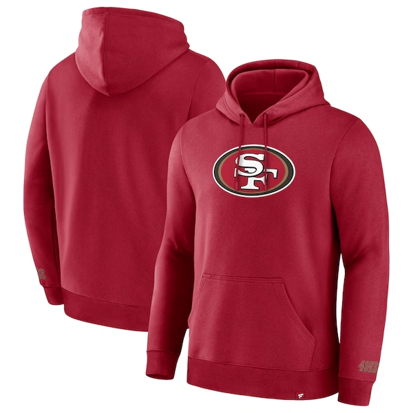 Men's Fanatics  Scarlet San Francisco 49ers Pylon Cam Legacy Pullover Hoodie
