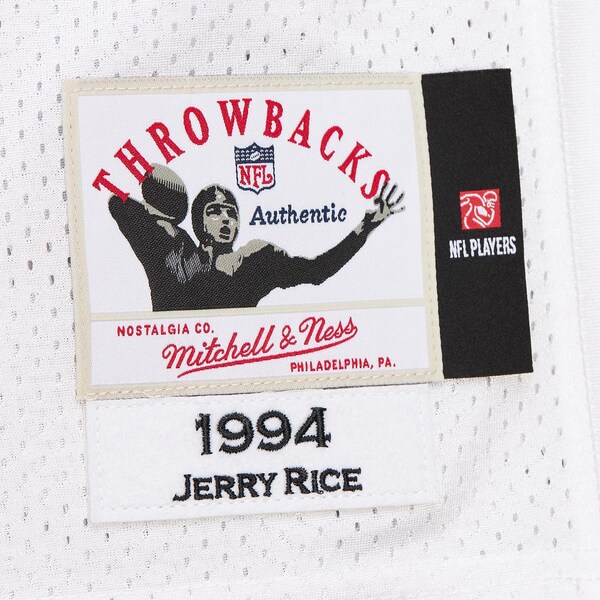 Men's Mitchell & Ness Jerry Rice White San Francisco 49ers 1994 Authentic Throwback Retired Player Jersey