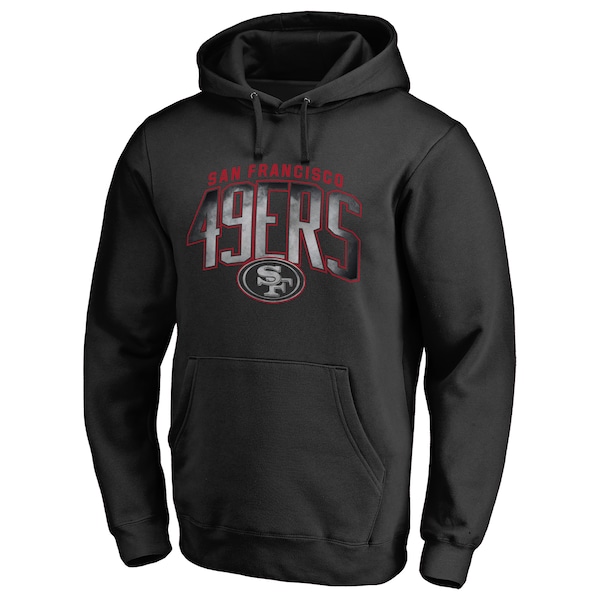 Men's Black San Francisco 49ers Arch Smoke Pullover Hoodie