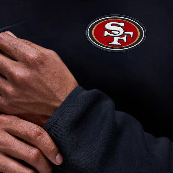 Men's Nike Black San Francisco 49ers Tech Fleece Raglan Sweatshirt