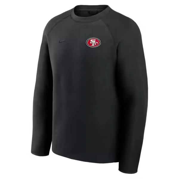 Men's Nike Black San Francisco 49ers Tech Fleece Raglan Sweatshirt
