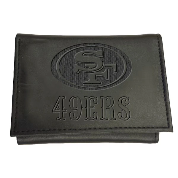 Black San Francisco 49ers Hybrid Tri-Fold Wallet