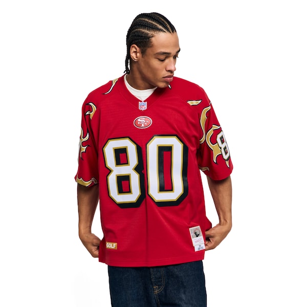 Unisex Mitchell & Ness x Golf Wang Jerry Rice Scarlet San Francisco 49ers 1994 Legacy Fashion Jersey