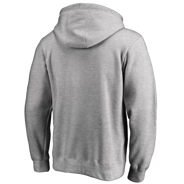 Men's Ash San Francisco 49ers Iconic Collection Fade Out Pullover Hoodie