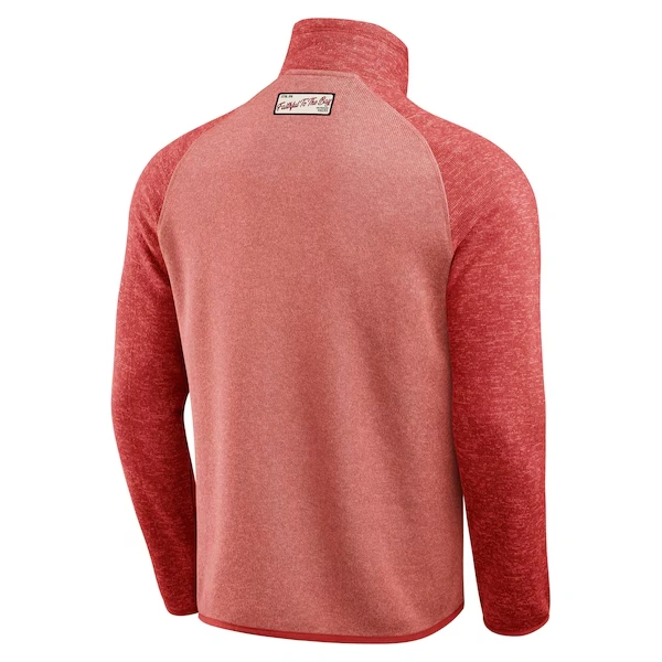 Men's Darius Rucker Collection by Fanatics Scarlet San Francisco 49ers Tonal Quarter-Zip Jacket