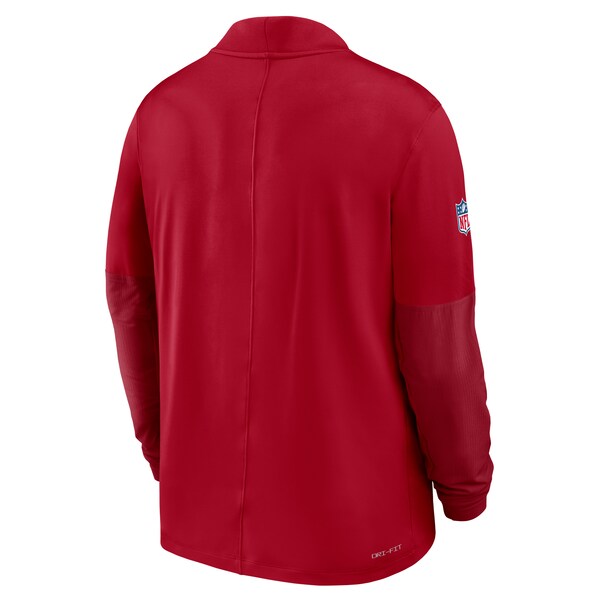 Men's Nike Scarlet San Francisco 49ers Sideline Dri-FIT Half-Zip Pullover