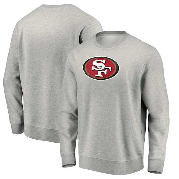 Men's Gray San Francisco 49ers  Pullover Sweatshirt