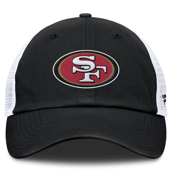 Men's Fanatics Black/White San Francisco 49ers Trucker Adjustable Hat
