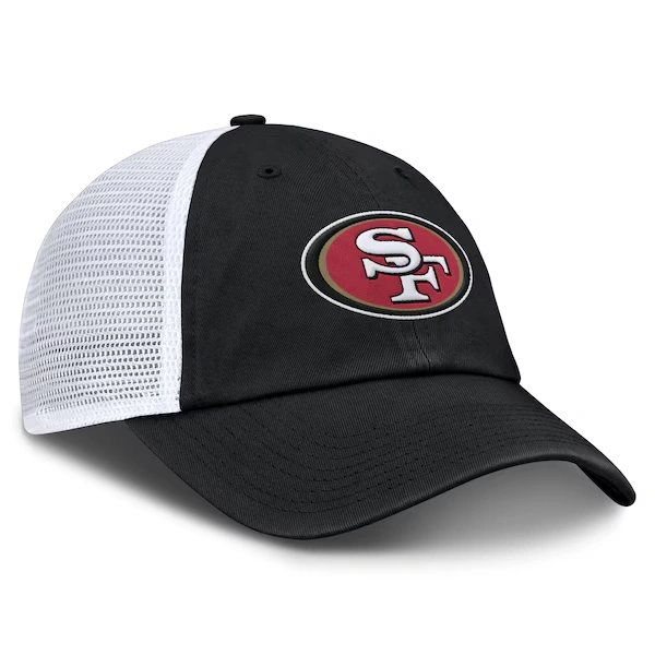 Men's Fanatics Black/White San Francisco 49ers Trucker Adjustable Hat