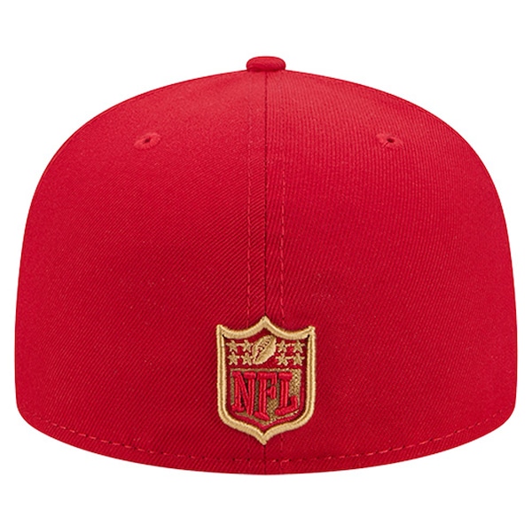 Men's New Era  Scarlet San Francisco 49ers Group Chat 59FIFTY Fitted Hat