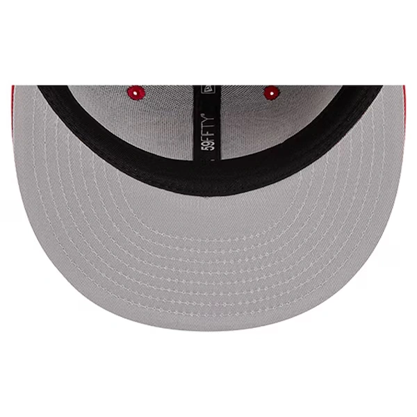 Men's New Era  Scarlet San Francisco 49ers Group Chat 59FIFTY Fitted Hat