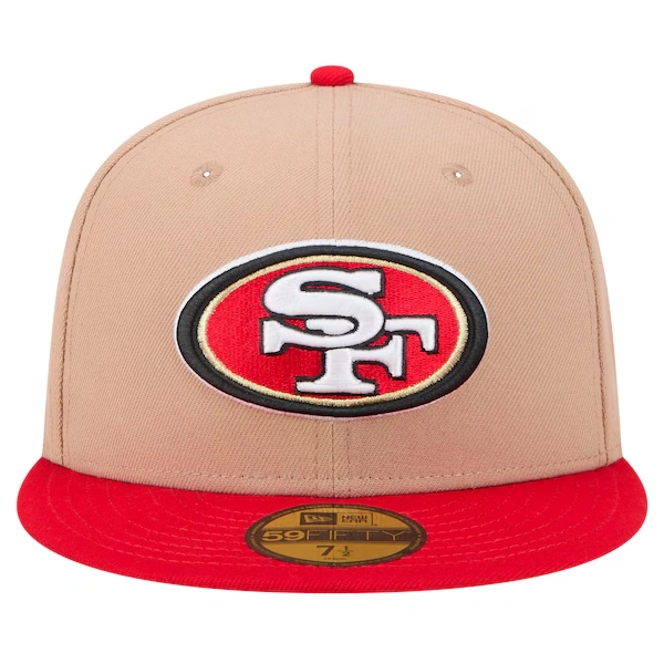 Men's New Era Tan San Francisco 49ers   Logo Main 59FIFTY Fitted Hat