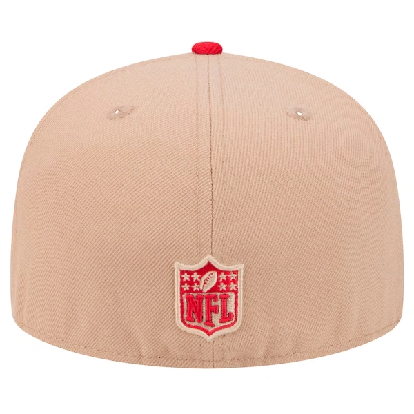 Men's New Era Tan San Francisco 49ers   Logo Main 59FIFTY Fitted Hat