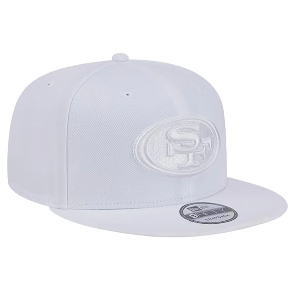 Men's New Era San Francisco 49ers Main White on White 9FIFTY Snapback Hat