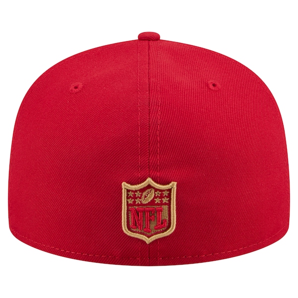 Men's New Era Scarlet San Francisco 49ers State Stitch 59FIFTY Fitted Hat 5 Men's New Era Scarlet San Francisco 49ers State Stitch 59FIFTY Fitted Hat