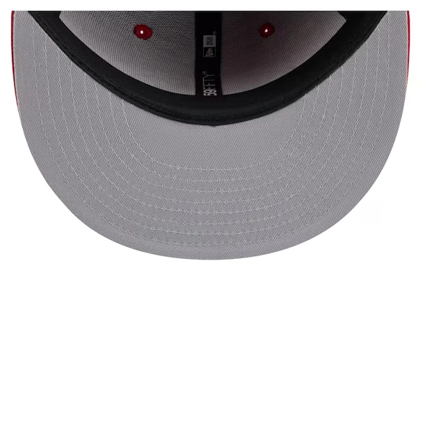 Men's New Era Scarlet San Francisco 49ers State Stitch 59FIFTY Fitted Hat 6 Men's New Era Scarlet San Francisco 49ers State Stitch 59FIFTY Fitted Hat