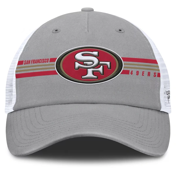 Men's Fanatics  Gray San Francisco 49ers Singleback Trucker Adjustable Hat