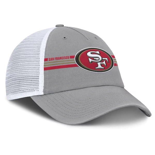Men's Fanatics  Gray San Francisco 49ers Singleback Trucker Adjustable Hat