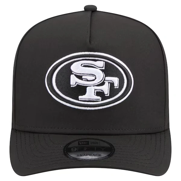 Men's New Era  Black San Francisco 49ers Gore-Tex A-Frame 9FIFTY Adjustable Hat