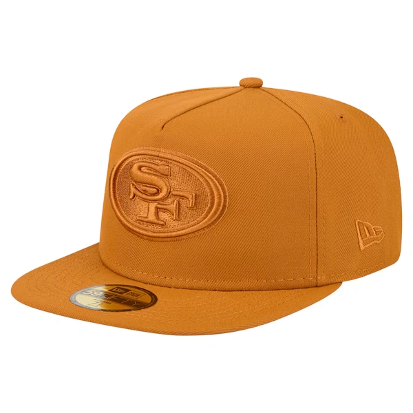 Men's New Era Brown San Francisco 49ers Color Pack A-Frame 59FIFTY Fitted Hat