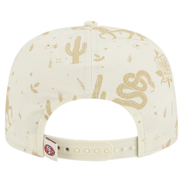 Men's New Era  Cream San Francisco 49ers Desert Rose 19TWENTY Adjustable Hat
