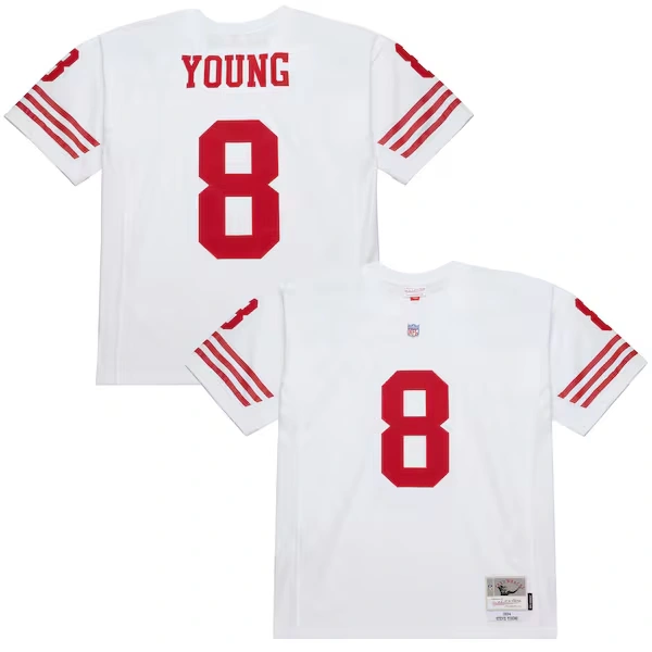 Men's Mitchell & Ness Steve Young White San Francisco 49ers 1994 Legacy Replica Jersey