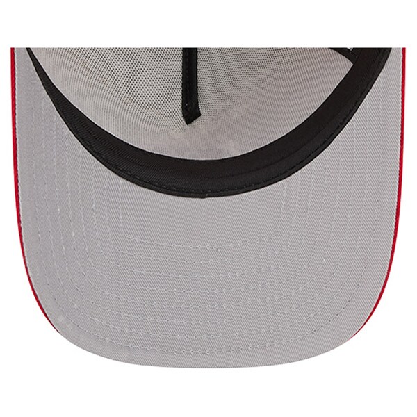 Men's New Era Cream/Scarlet San Francisco 49ers Banner A-Frame 9FIFTY Trucker Snapback Hat 6 Men's New Era Cream/Scarlet San Francisco 49ers Banner A-Frame 9FIFTY Trucker Snapback Hat