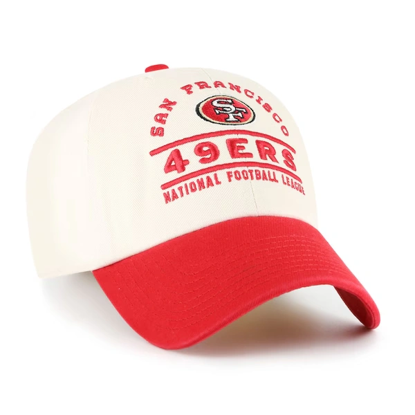 Men's '47  Natural San Francisco 49ers Windham Clean Up Adjustable Hat