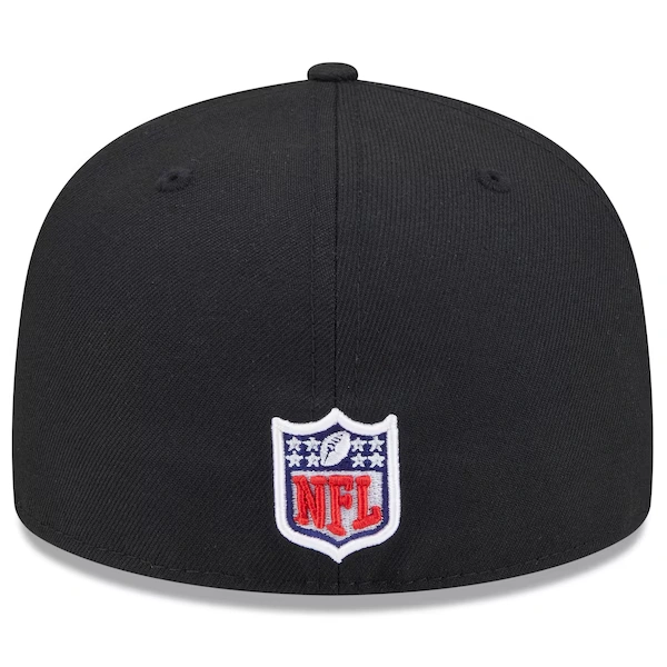 Men's New Era  Black San Francisco 49ers 2025 Rivalries Collection Sideline Rope 59FIFTY Fitted Hat