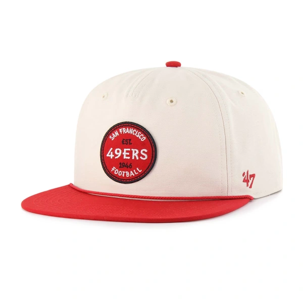 Men's '47  Natural San Francisco 49ers Payson Captain Adjustable Hat