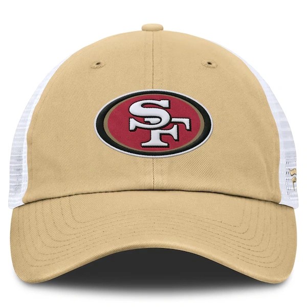 Men's Fanatics Gold/White San Francisco 49ers Trucker Adjustable Hat