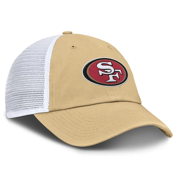 Men's Fanatics Gold/White San Francisco 49ers Trucker Adjustable Hat