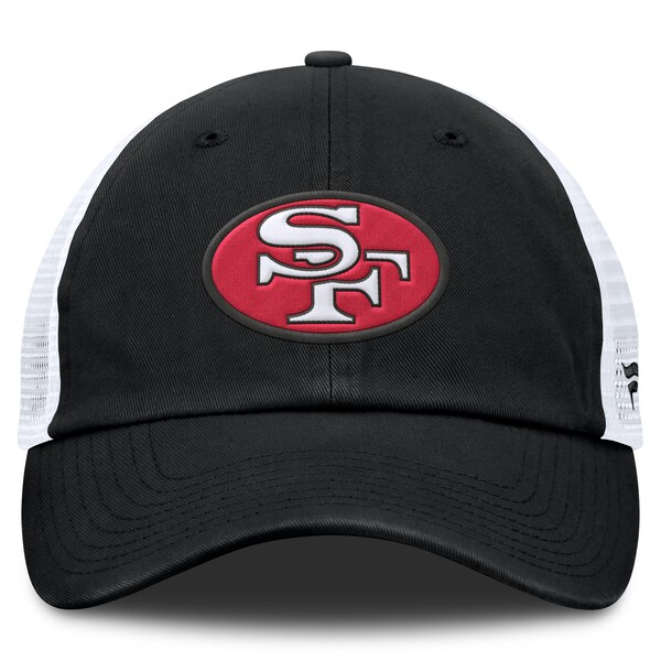 Men's Fanatics Black/White San Francisco 49ers Basic Vintage Trucker Adjustable Hat