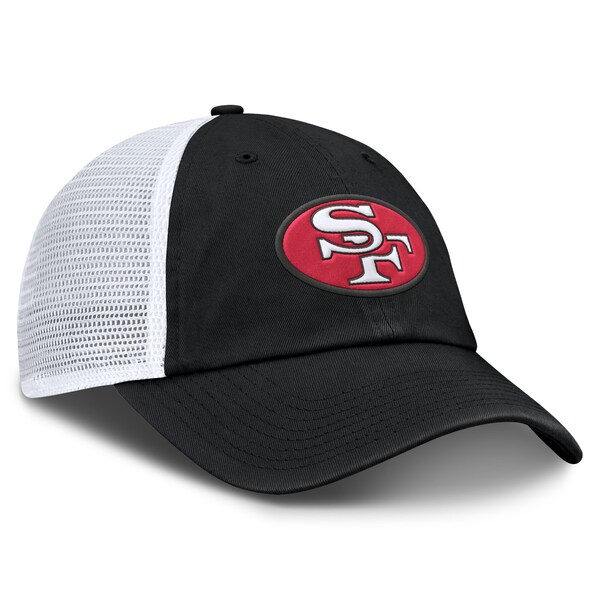 Men's Fanatics Black/White San Francisco 49ers Basic Vintage Trucker Adjustable Hat
