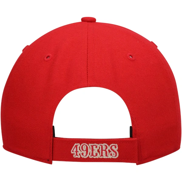 Men's '47 Scarlet San Francisco 49ers Logo MVP Adjustable Hat 5 Men's '47 Scarlet San Francisco 49ers Logo MVP Adjustable Hat