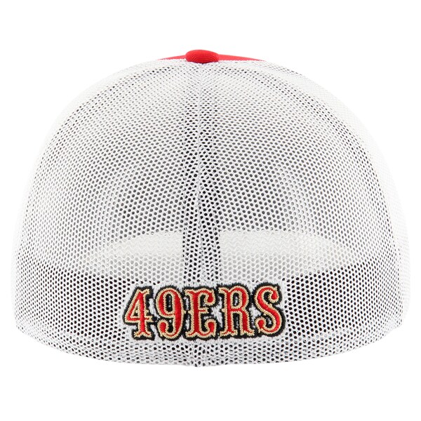 Men's '47 Scarlet/White San Francisco 49ers Thrash Trophy Flex Hat
