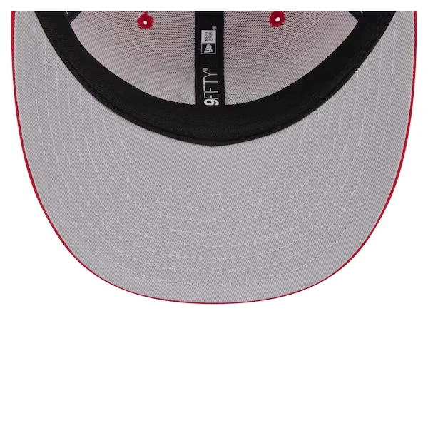 Men's New Era  Scarlet San Francisco 49ers Low Profile 9FIFTY Snapback Hat