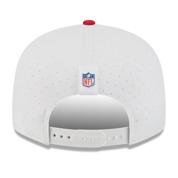Men's New Era  White/Scarlet San Francisco 49ers 2025 NFL Training Camp Split Panel 9FIFTY Snapback Hat
